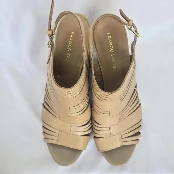 Franco Sarto Women's 10 Strappy Wedge Sandals - Picture 7 of 10